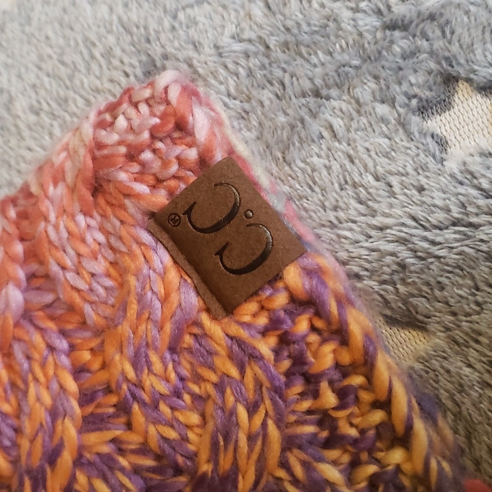 3/$25 C.C Beanie Fuzzy Lined Multi Color C.C Head Wrap (Headband) - Picture 3 of 10